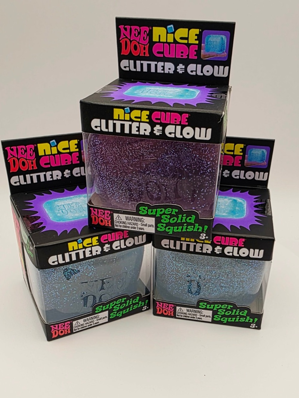 1pc Viral New Nee Doh Nice Cube- Glitter & Glow- Kids Learning Toy -Gift Squishy